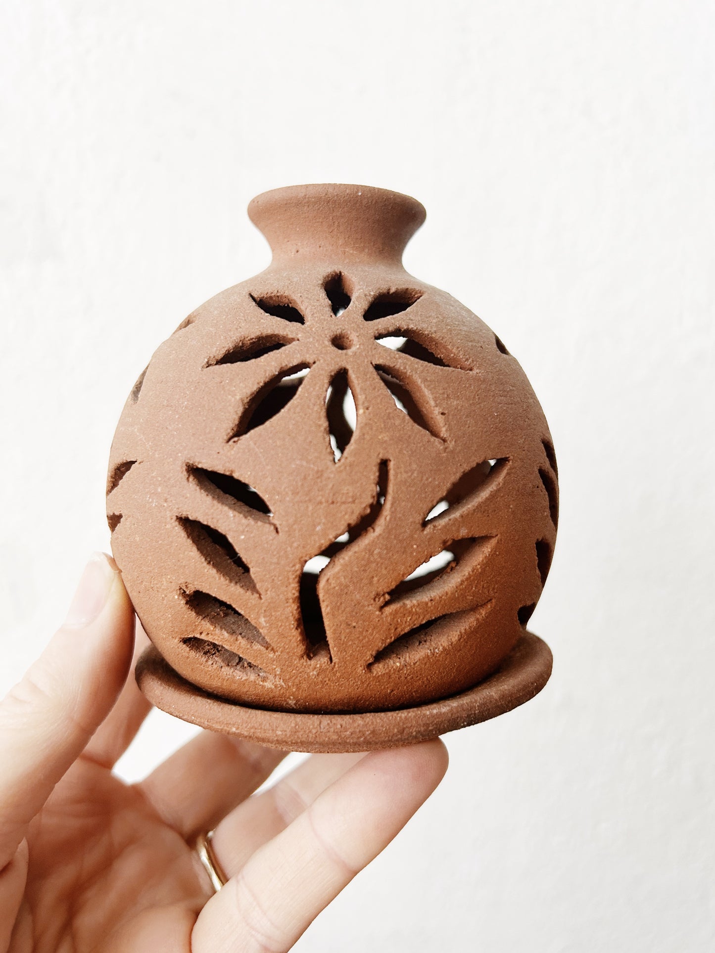 Mexican Clay luminary or Incense Hut