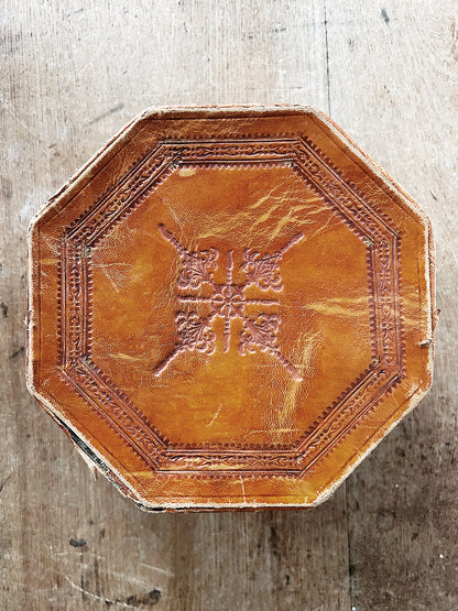 Vintage Embossed Leather Box