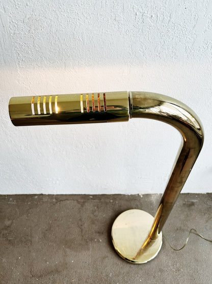 Rare Mid Century Rainbow Lamp Co Tubular Brass Floor Lamp