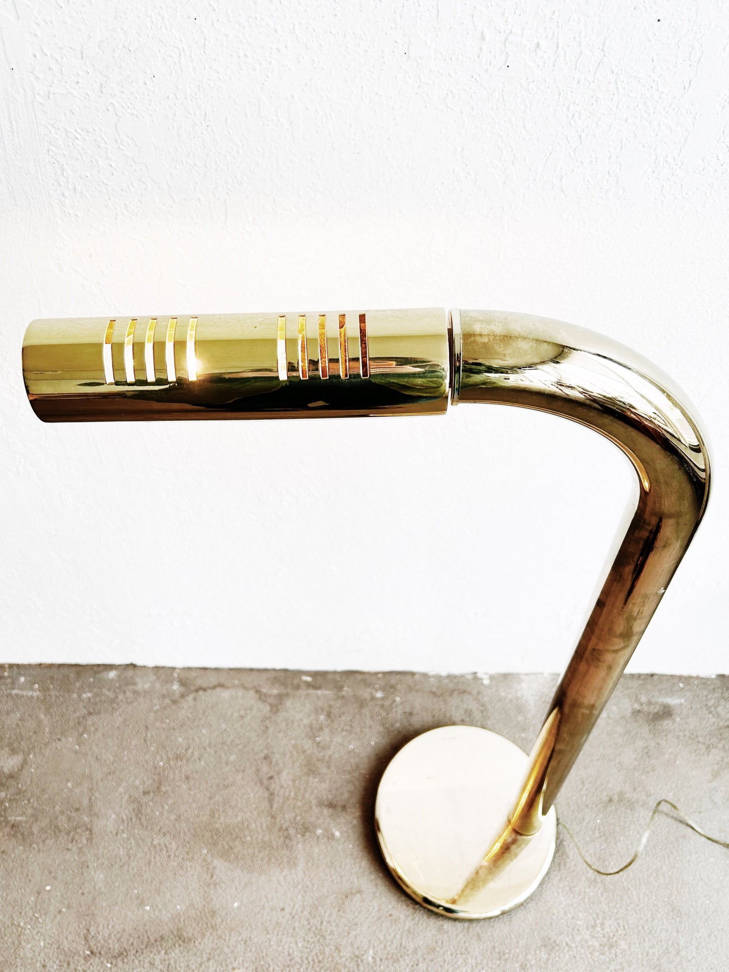 Rare Mid Century Rainbow Lamp Co Tubular Brass Floor Lamp