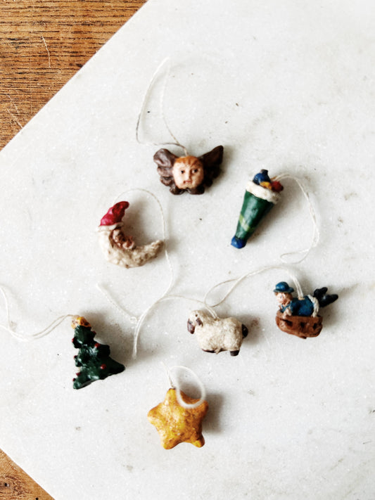 Collection of Vintage Miniature Ornaments