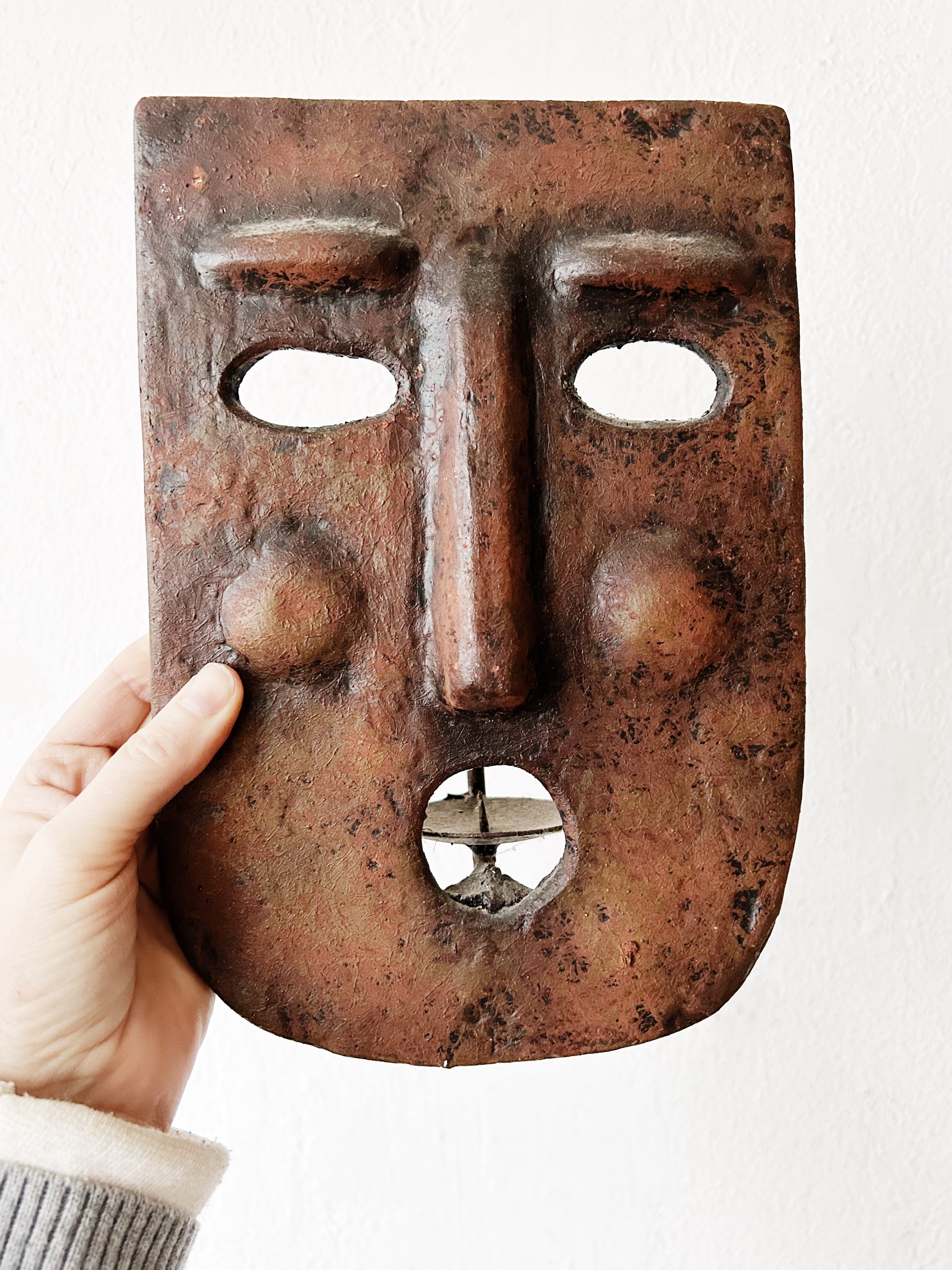 Vintage Terra Luminary Mask Mexico - Thumbnail 2