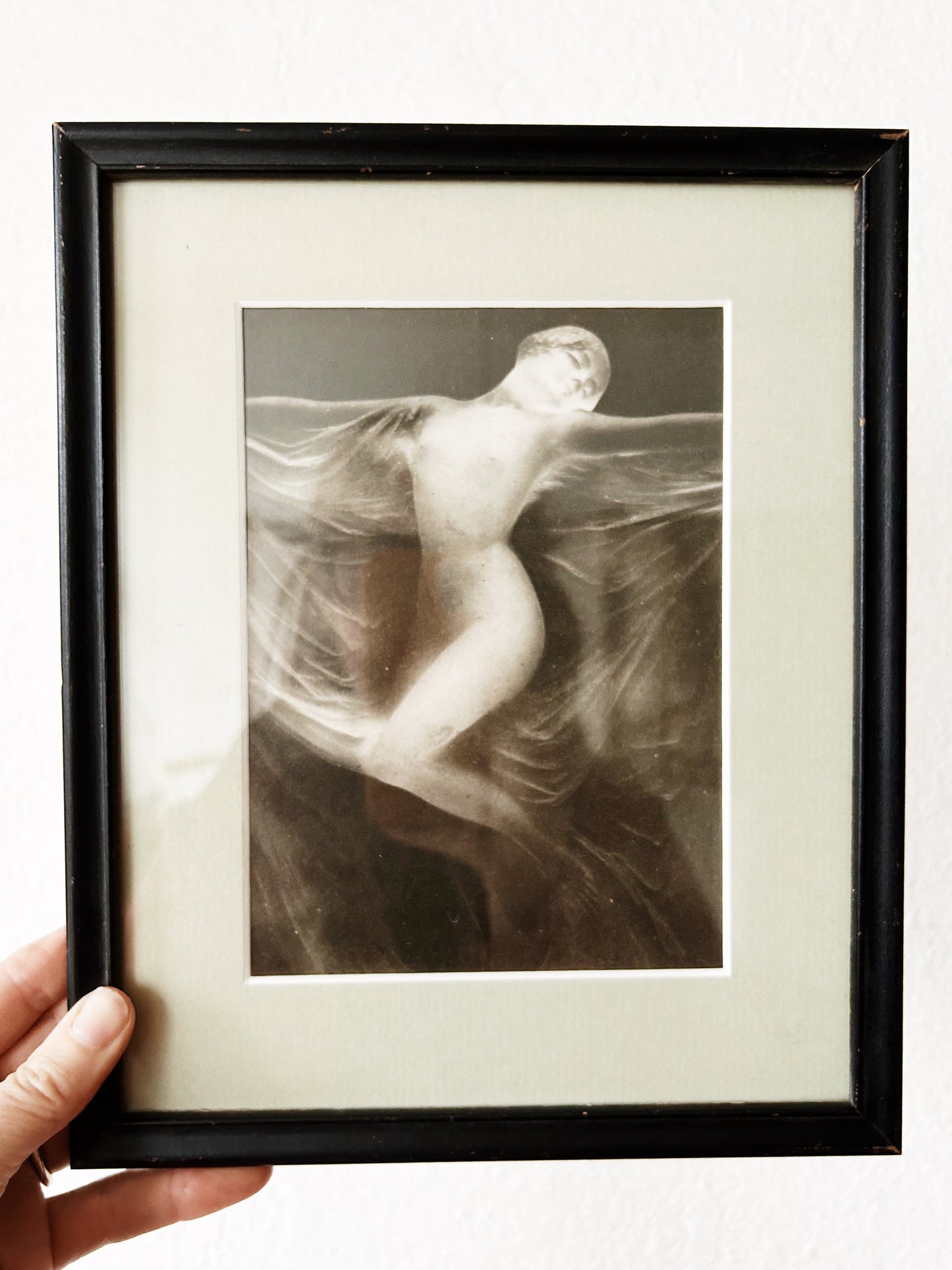 Vintage Lalique Glass Vase Framed Photo