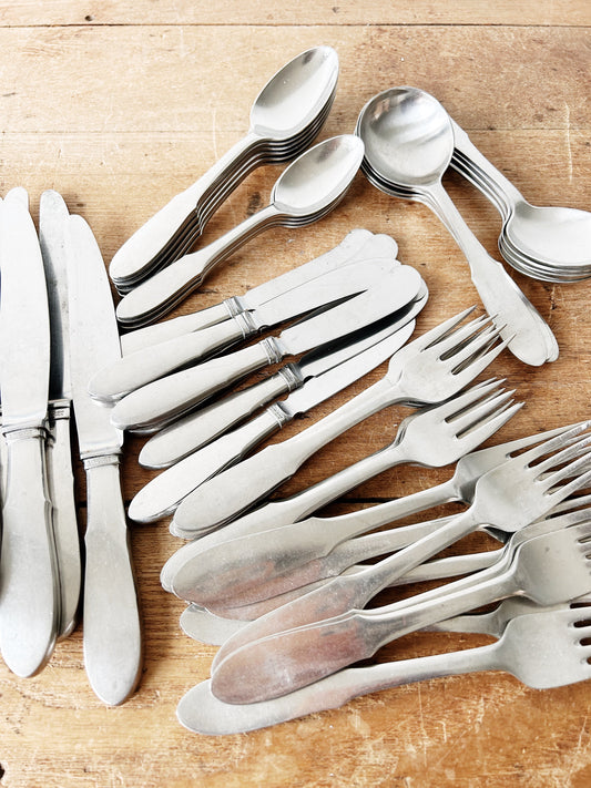 RESERVED  Mid Century George Jensen Mitra Stainless Cutlery Denmark