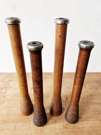Antique Wooden Loom Spool