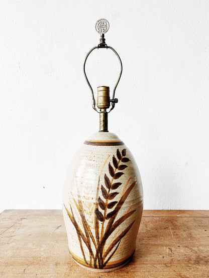 Vintage Pottery Lamp