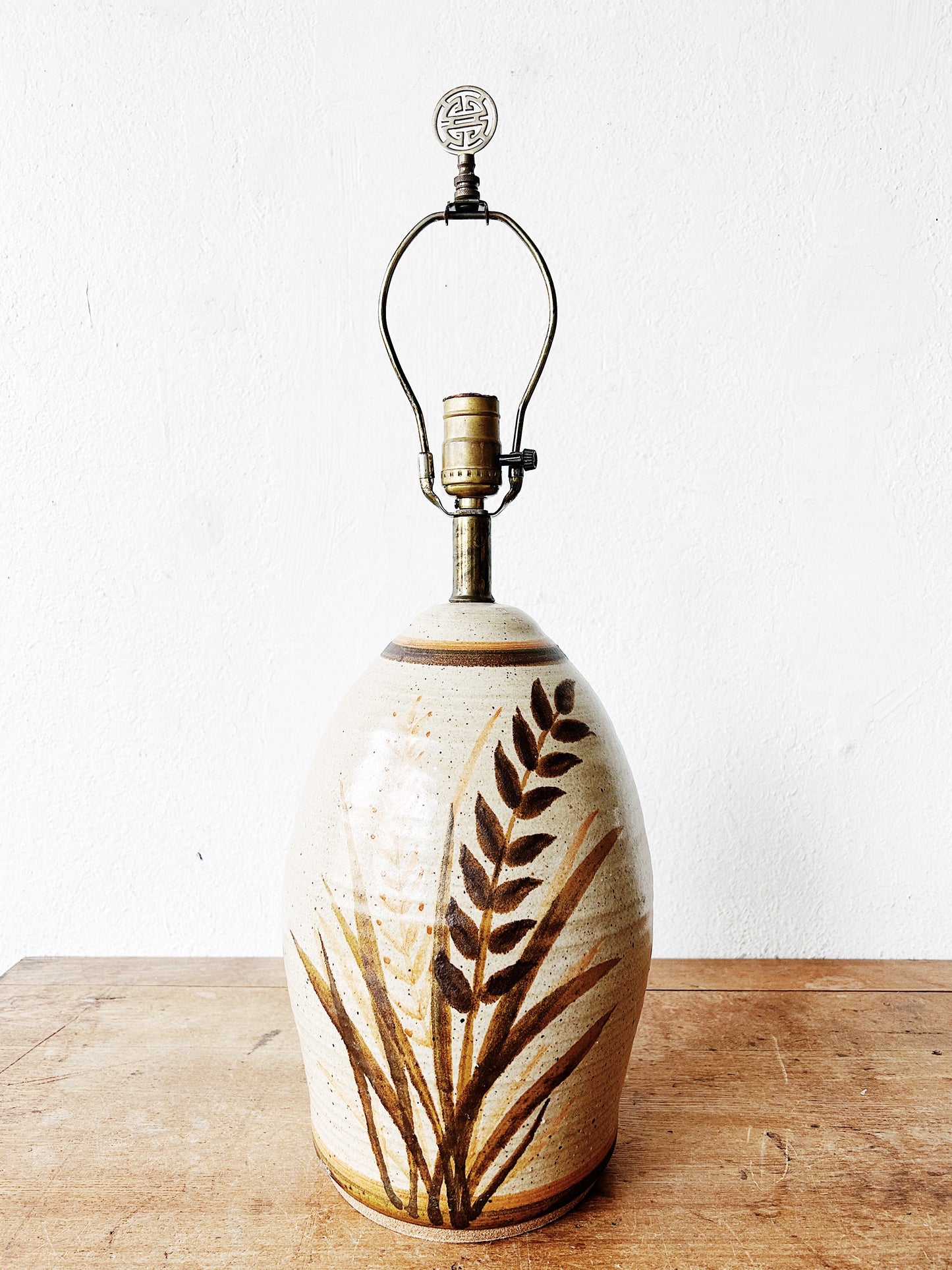 Vintage Pottery Lamp