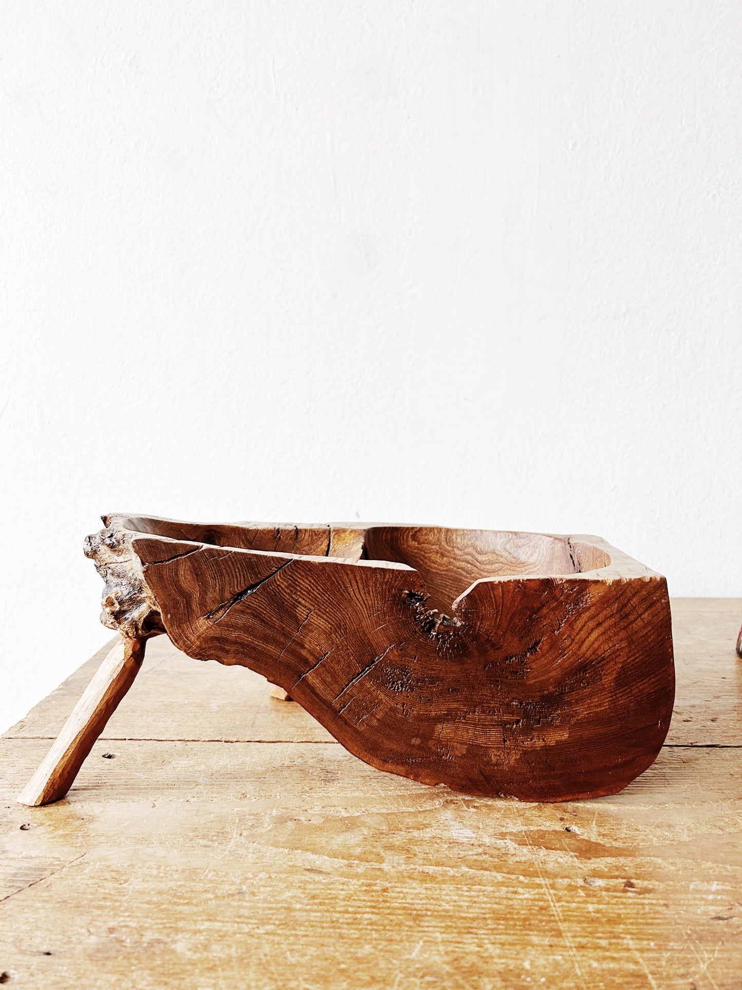 Artisan Made Sculptural Wood Bowl