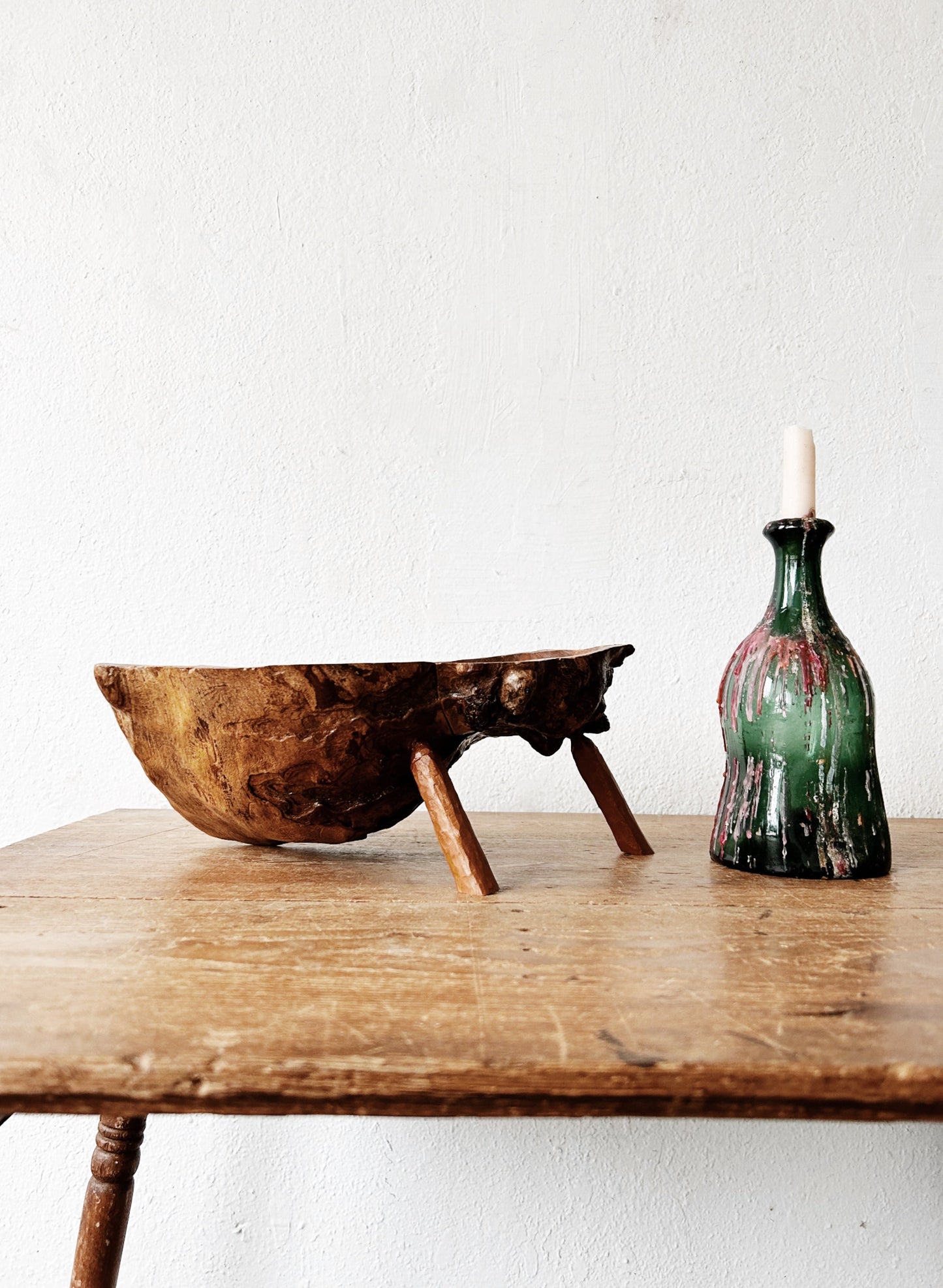 Artisan Made Sculptural Wood Bowl
