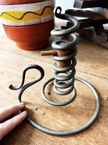 Iron Candle Holder
