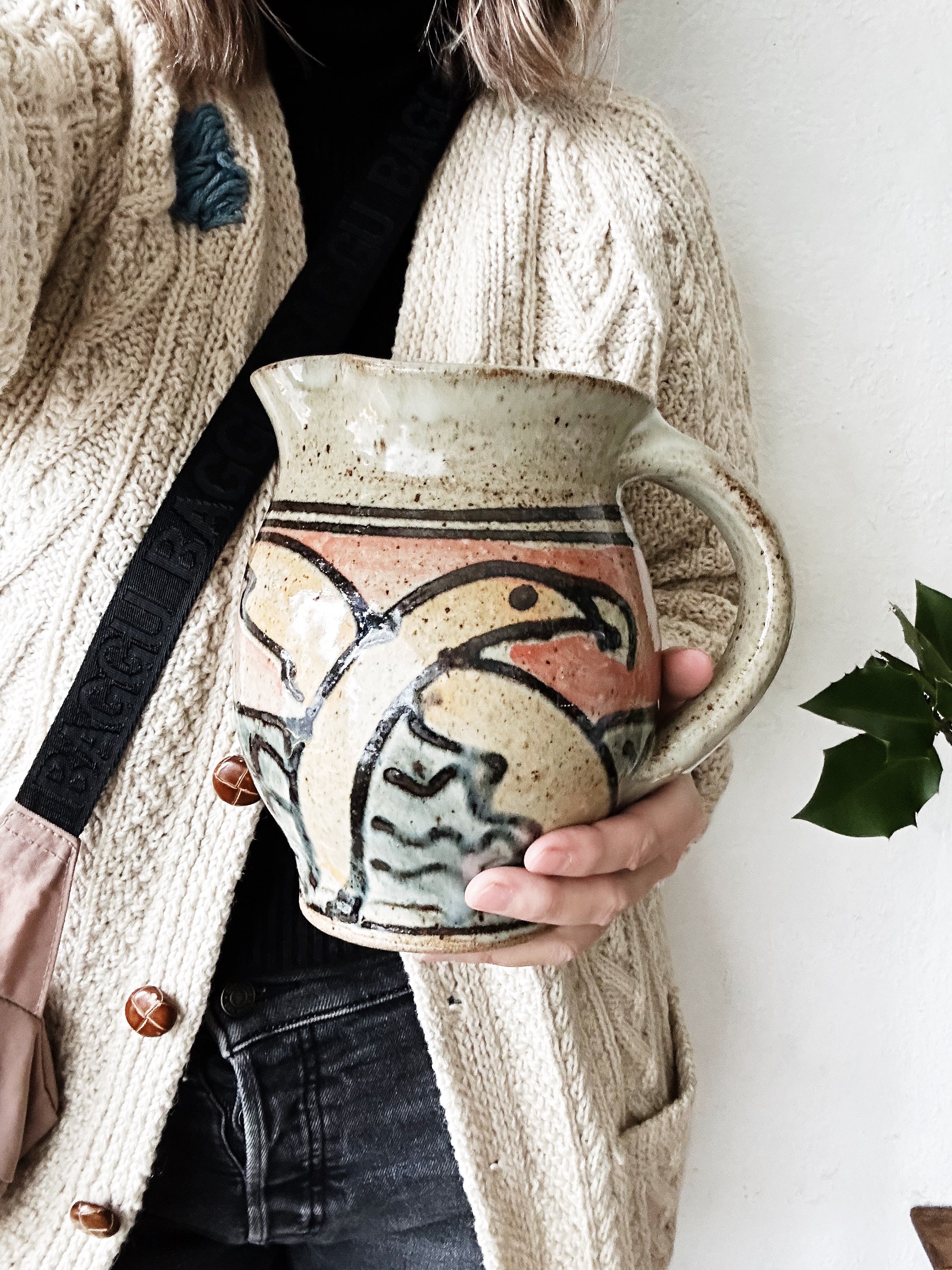 Handmade Glazed Pitcher - Thumbnail 2