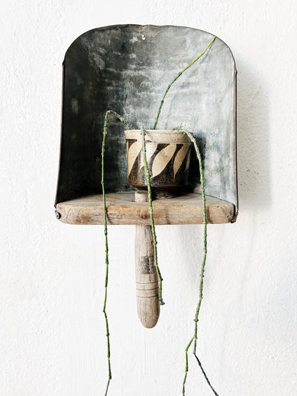 Large Antique Industrial Scoop