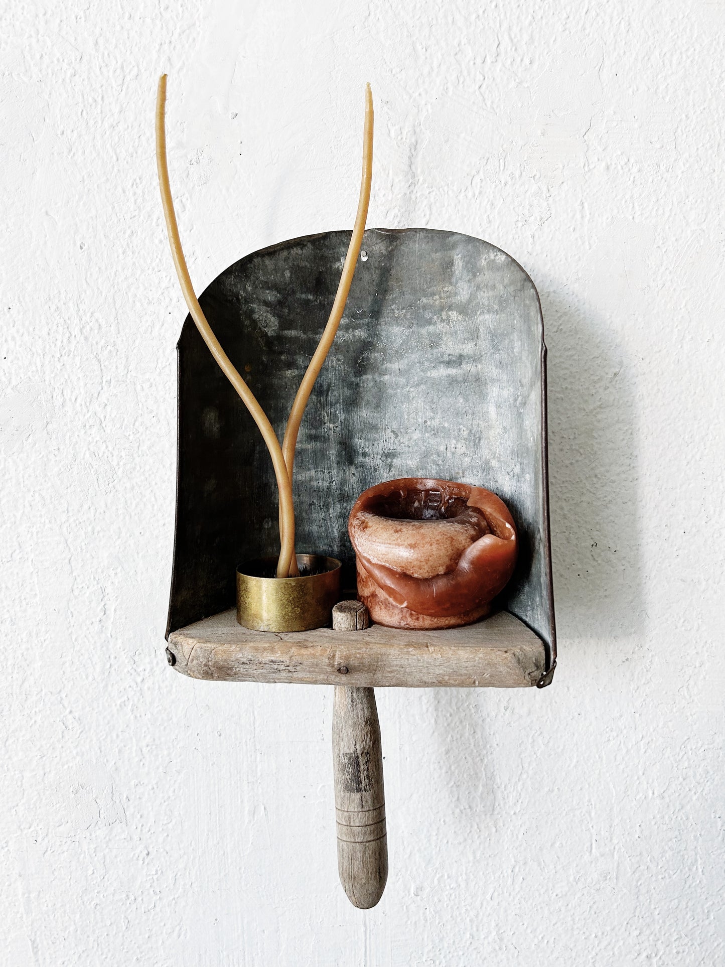 Large Antique Industrial Scoop