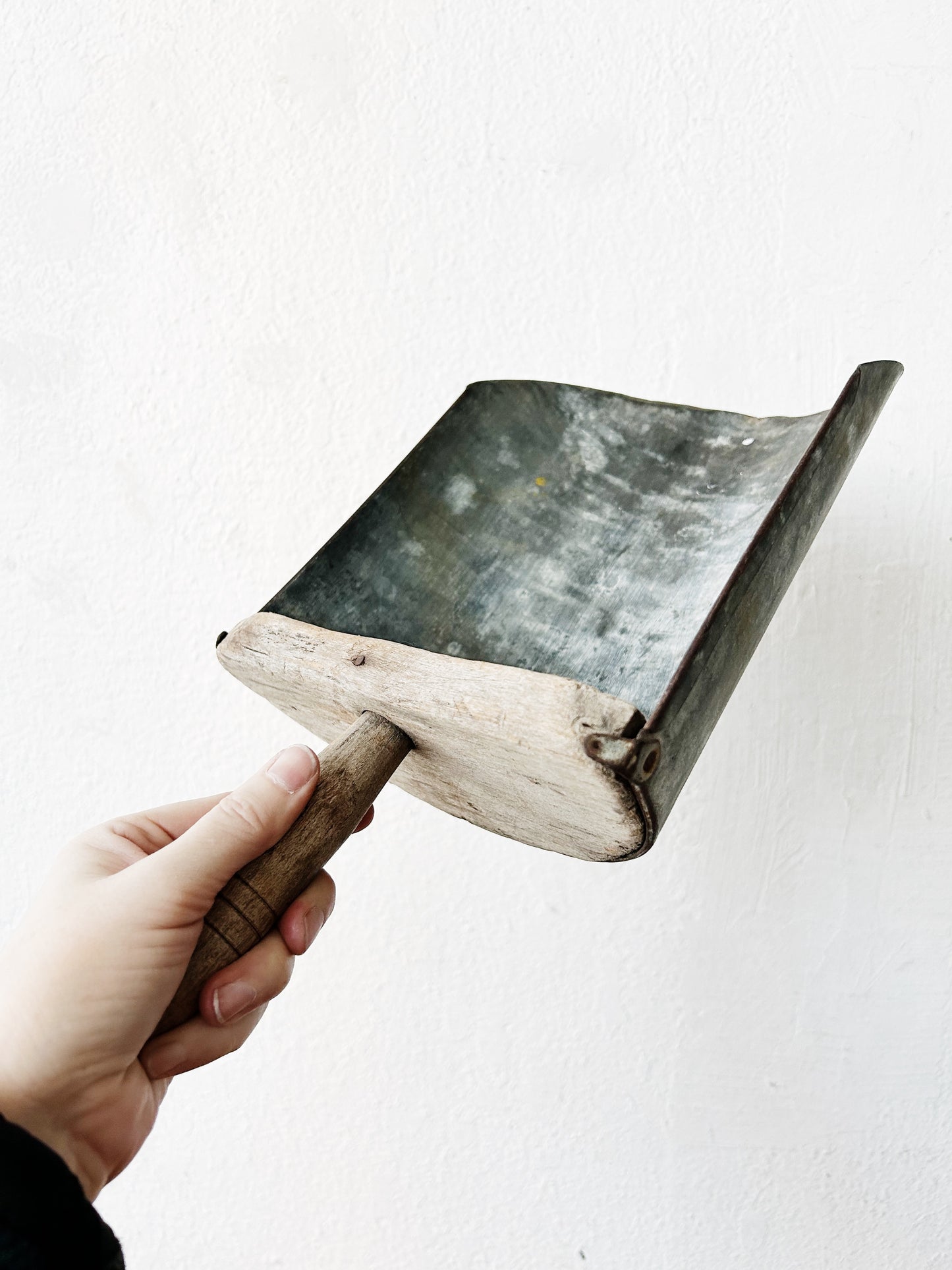 Large Antique Industrial Scoop