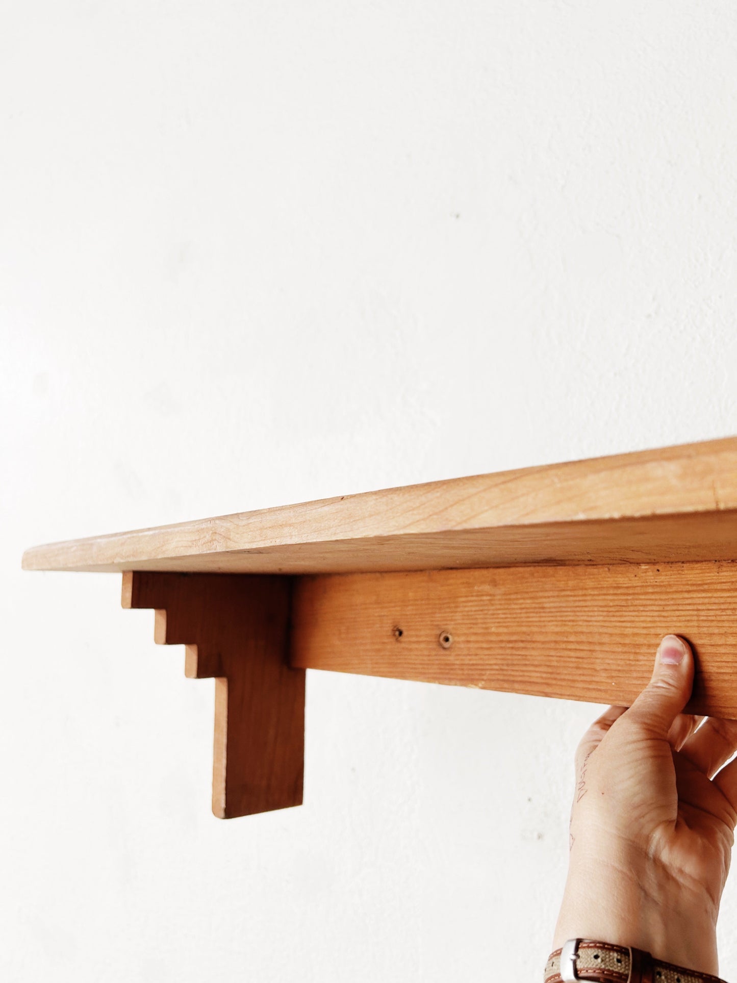 Vintage Wood Wall Shelf