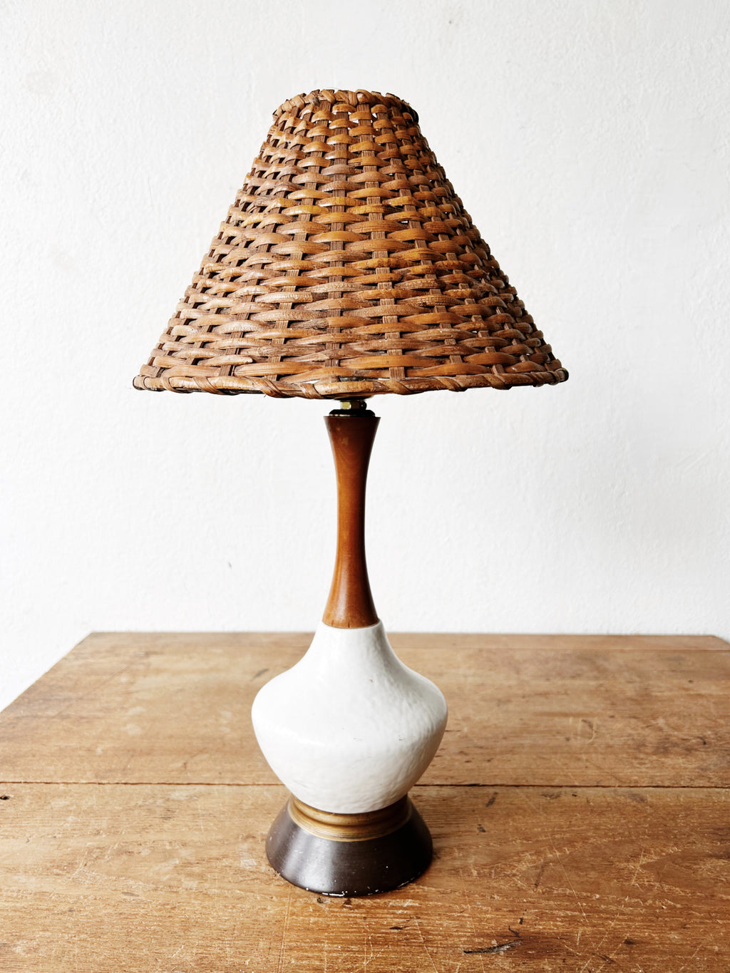Mid Century Lamp with Shade