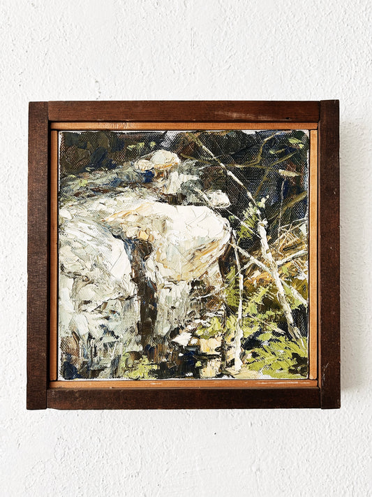Vintage Original Abstract Oil Painting
