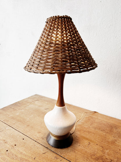 Mid Century Lamp with Shade