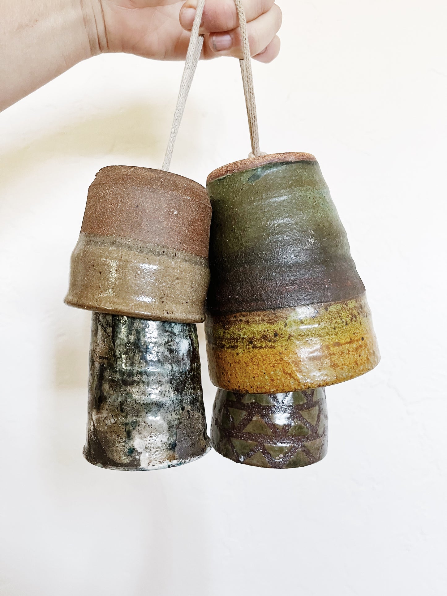 Vintage Ceramic Mushroom Bells