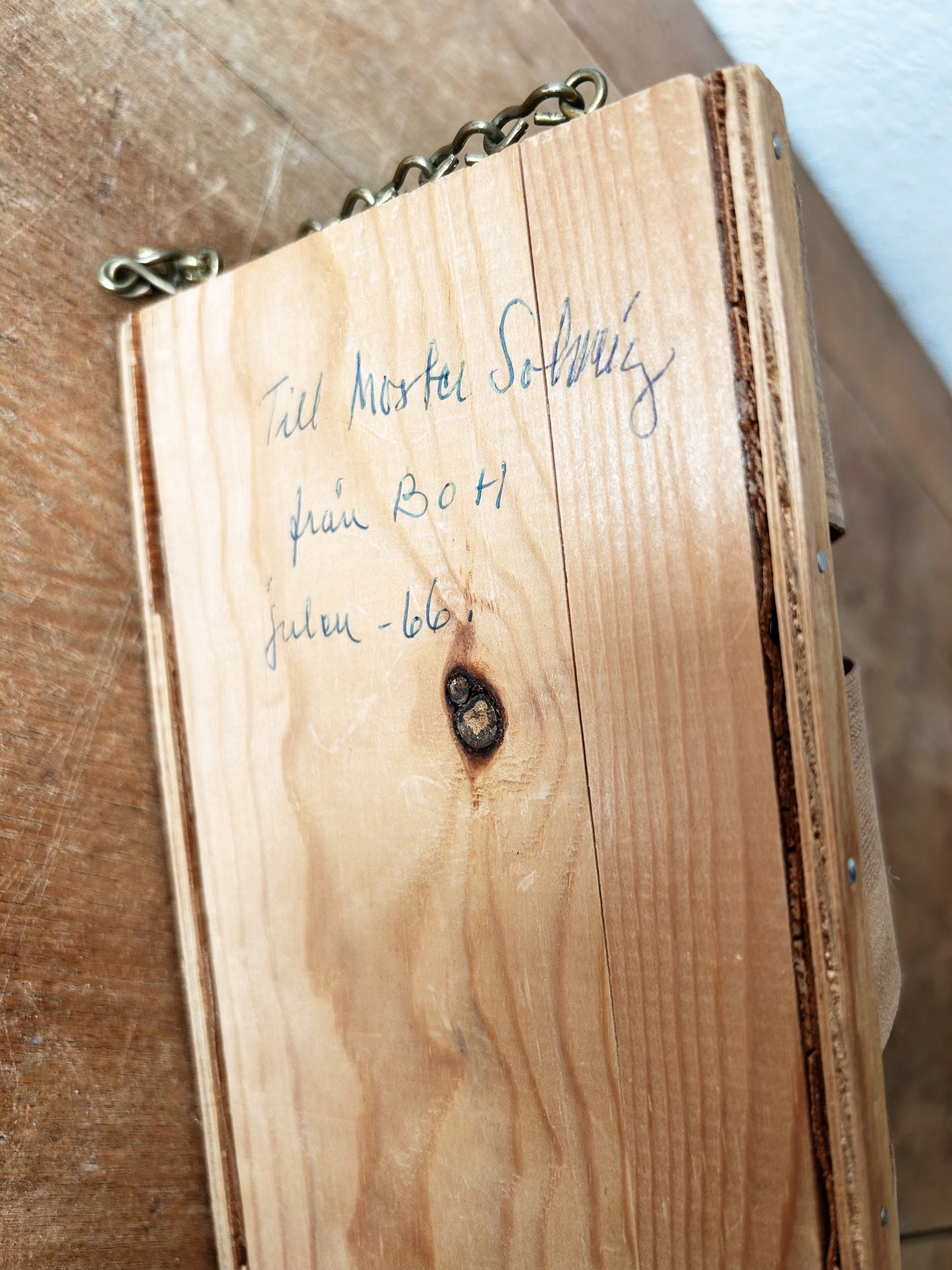 Handmade Mid Century Birch Sconce