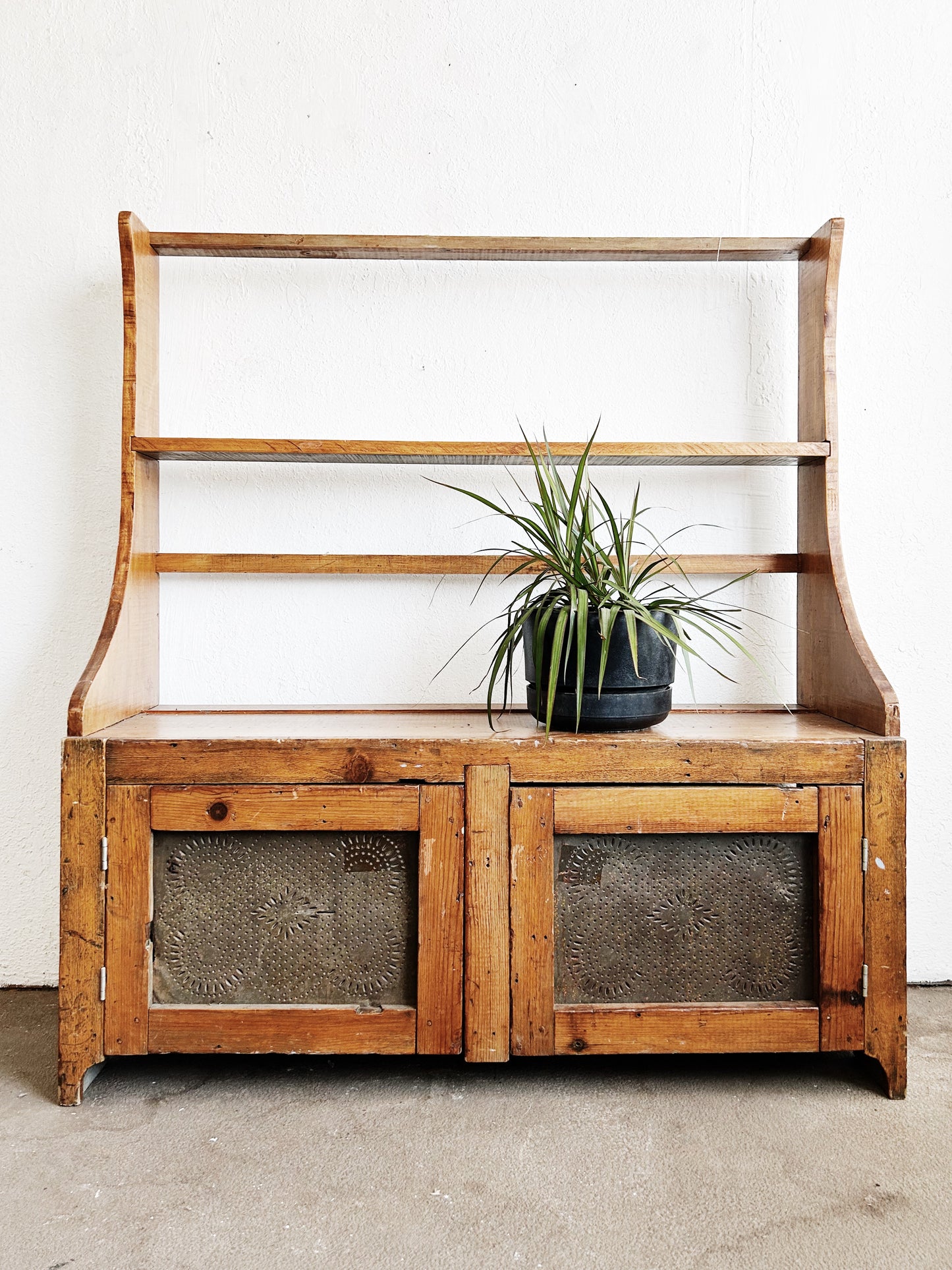 Antique Pie Safe Hutch Top