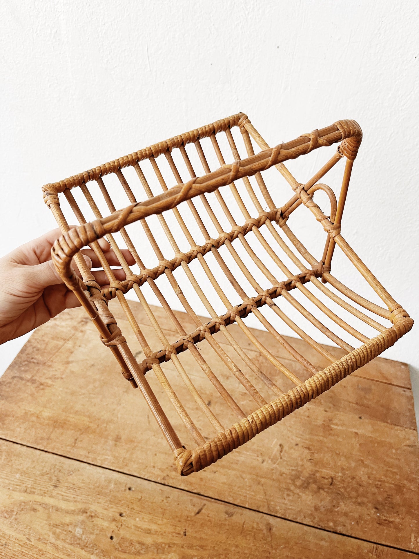 Vintage Bamboo Basket