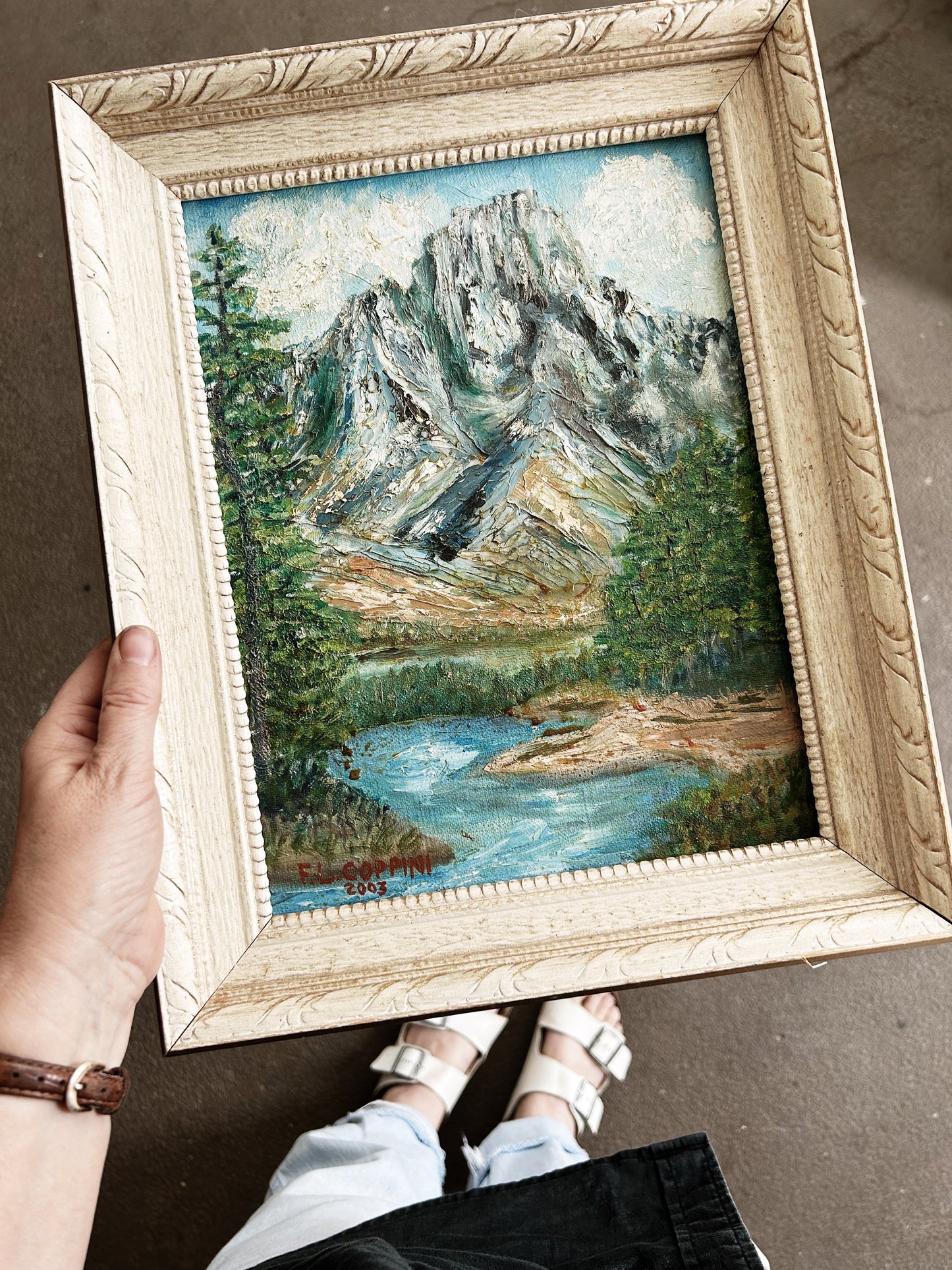 Original Framed Yosemite Oil Painting