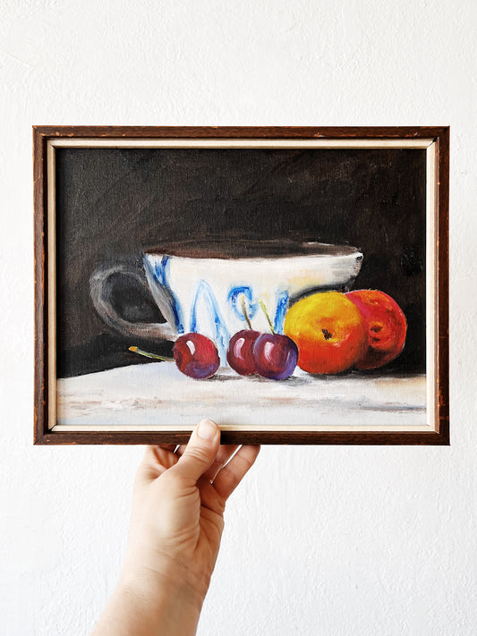 Vintage Still Life Oil Painting