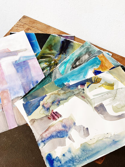 Original Abstract Watercolor Painting