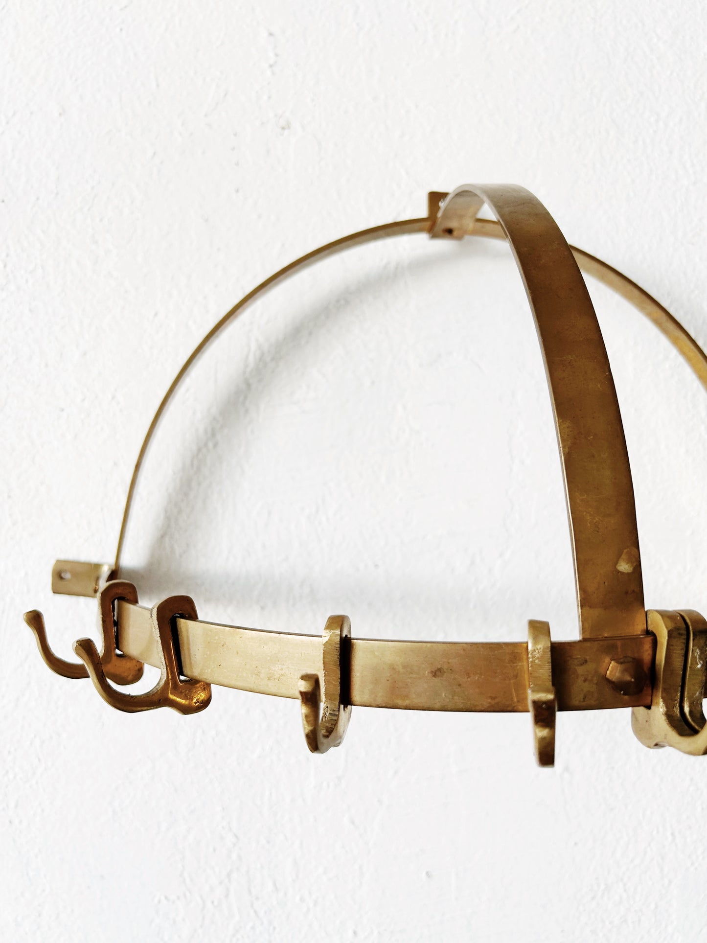 Vintage Brass Pot Rack