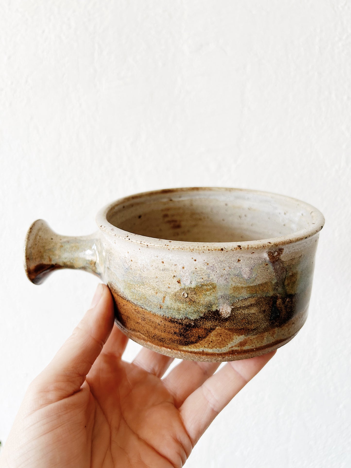 Vintage Stoneware Handled Bowls