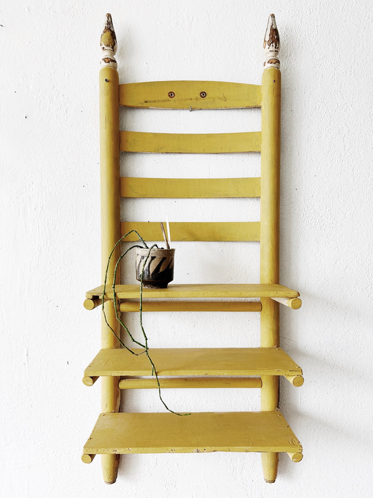 Re Purposed Vintage Chair Shelf