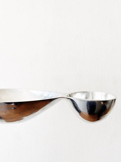 Polished Pewter Serving Dish
