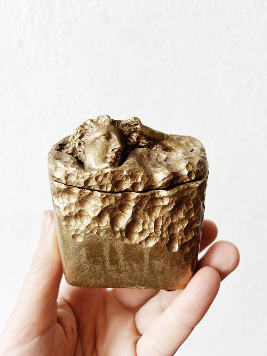 Vintage Box with Figural Lid