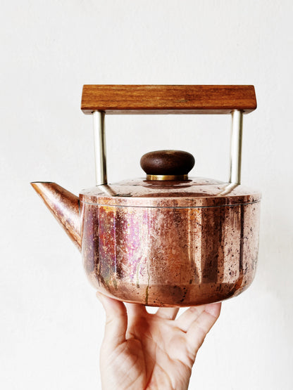 Vintage Modernist Copper Kettle