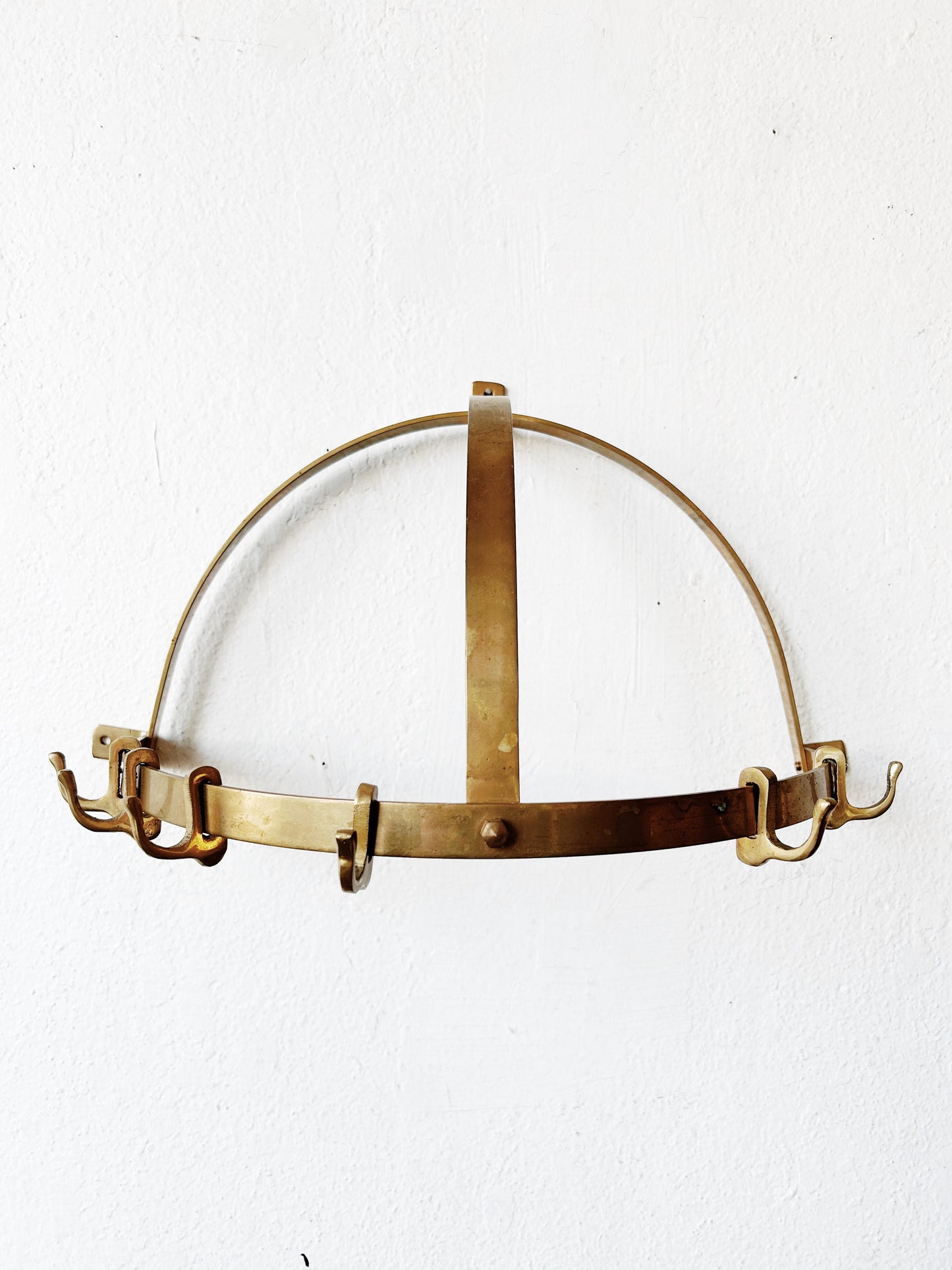 Vintage Brass Pot Rack