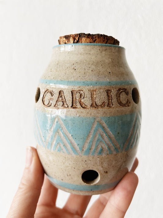 Vintage Garlic Jar