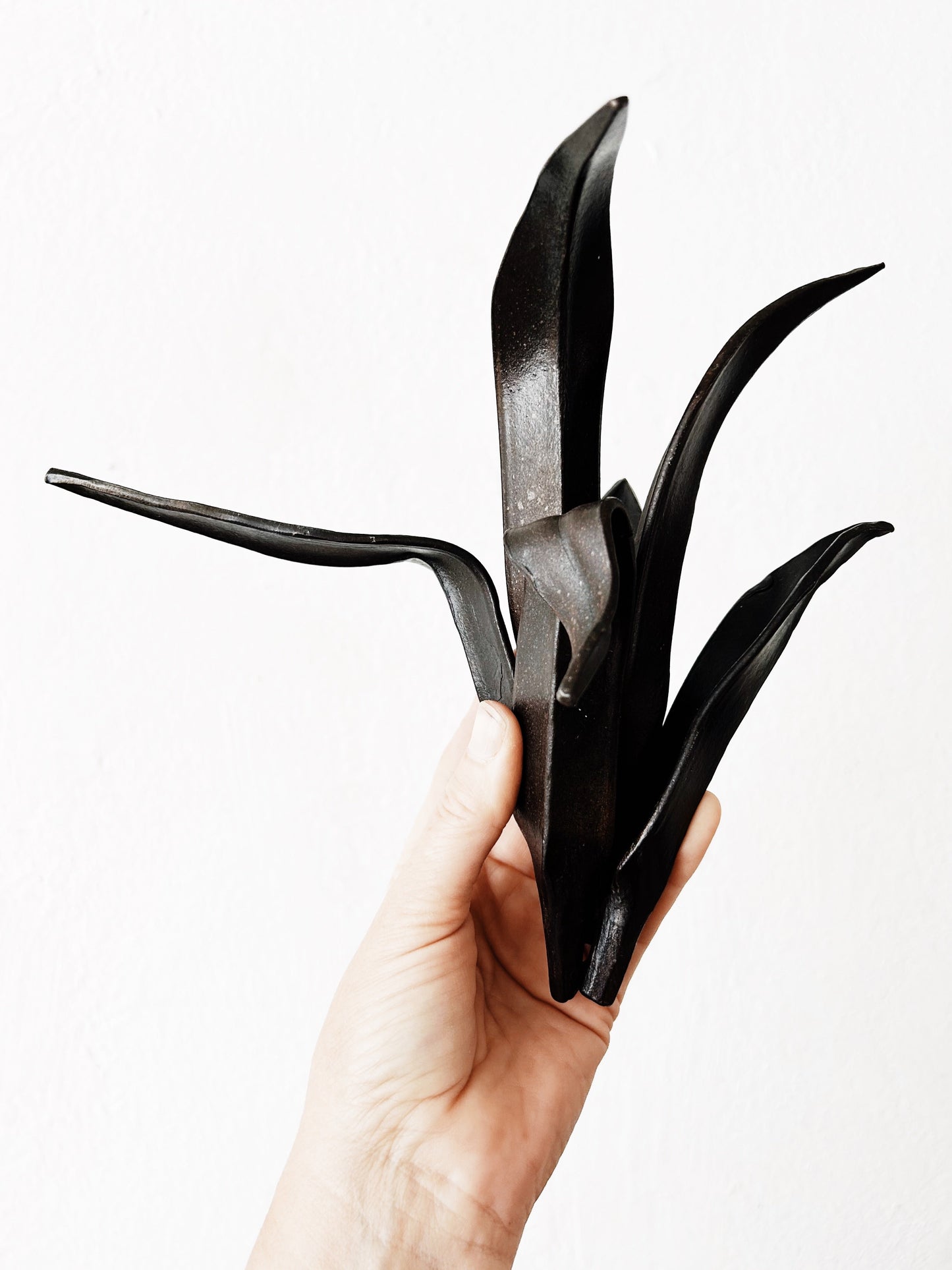 Hand Forged Brutalist Style Iron Sculpture