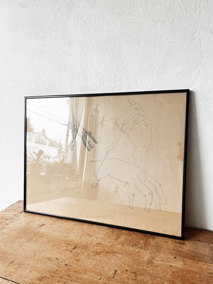 Original Vintage Drawing