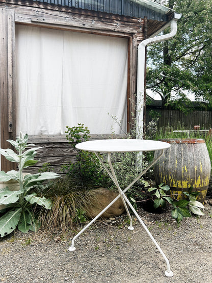 Weighty Mid Century Iron Garden Table