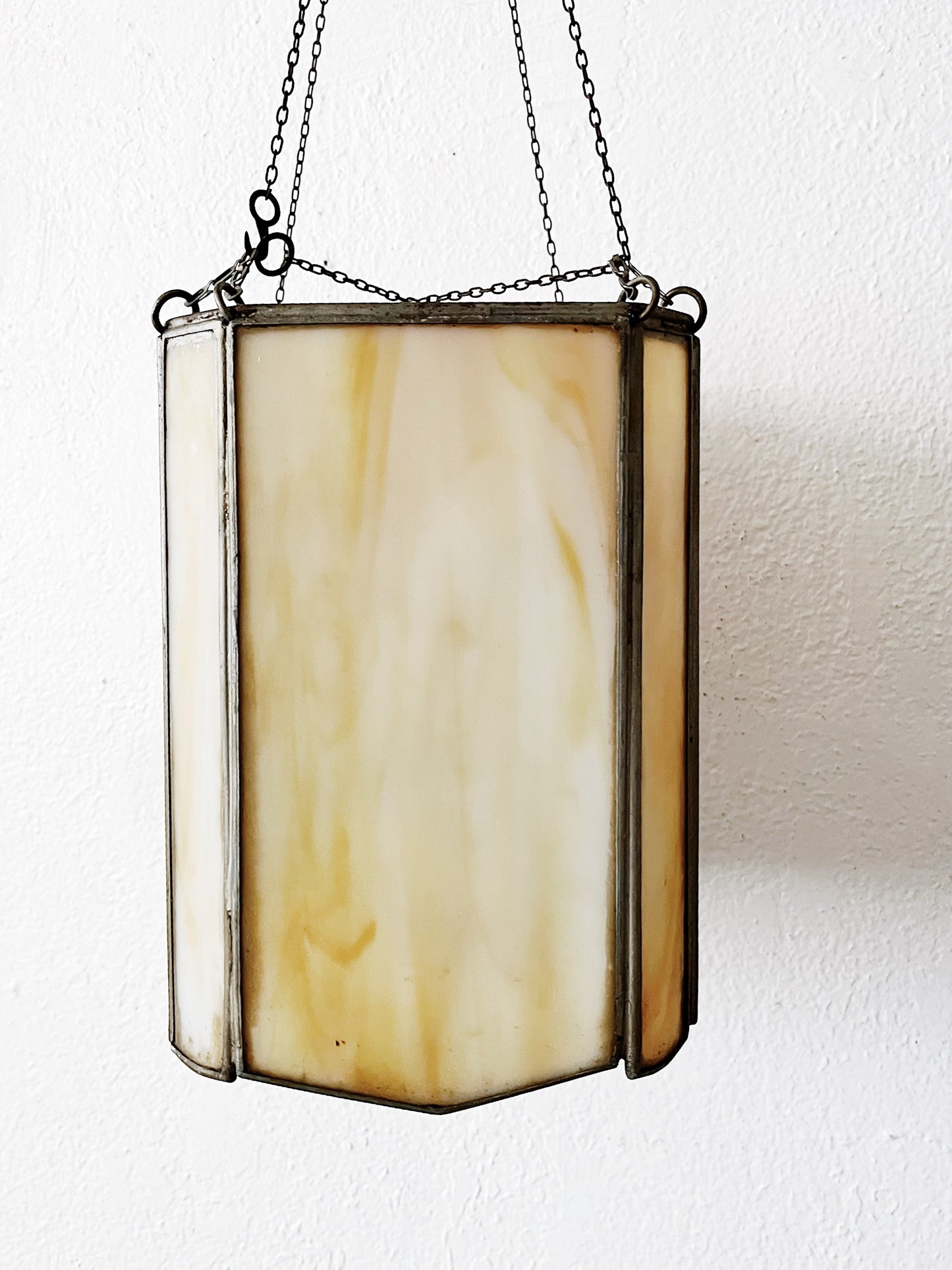 Antique Slag Glass Lampshade