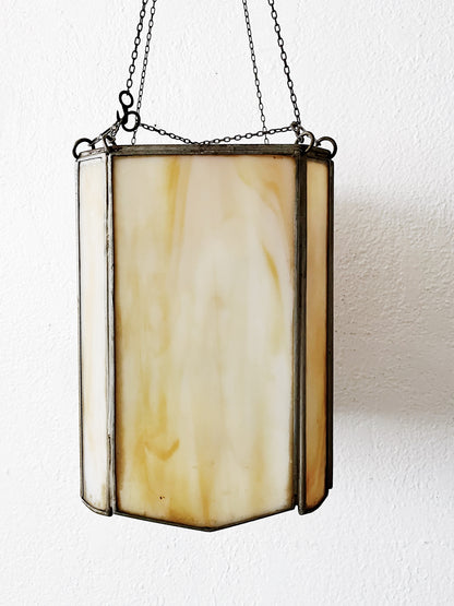 Antique Slag Glass Lampshade