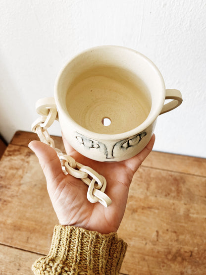 Handmade Ceramic Face Planter