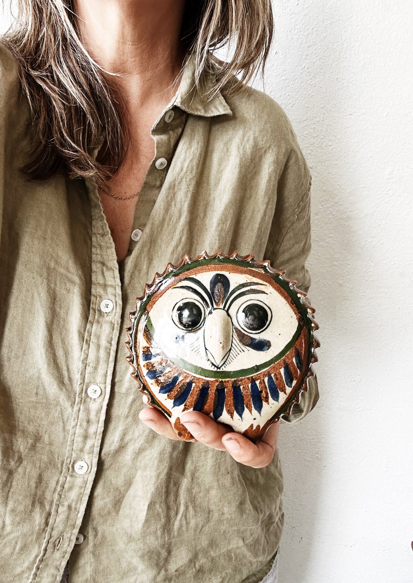 Tonala Hand Painted Owl