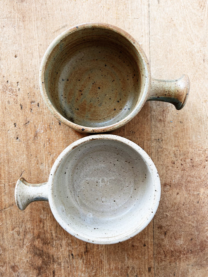 Vintage Stoneware Handled Bowls