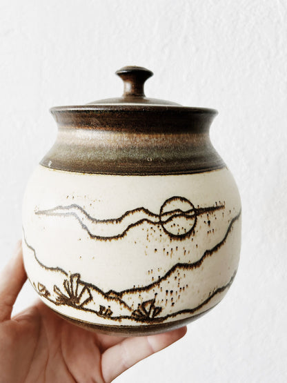 Lidded Pottery Canister