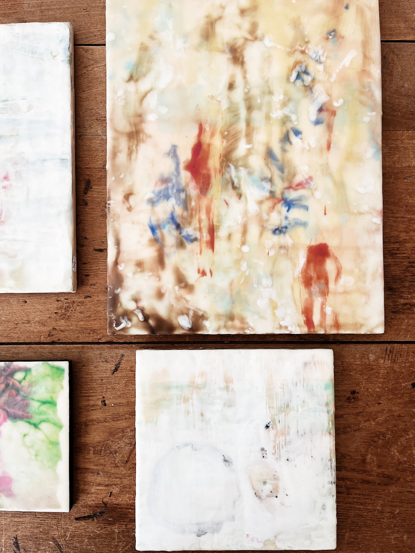 Original Abstract Encaustic Painting