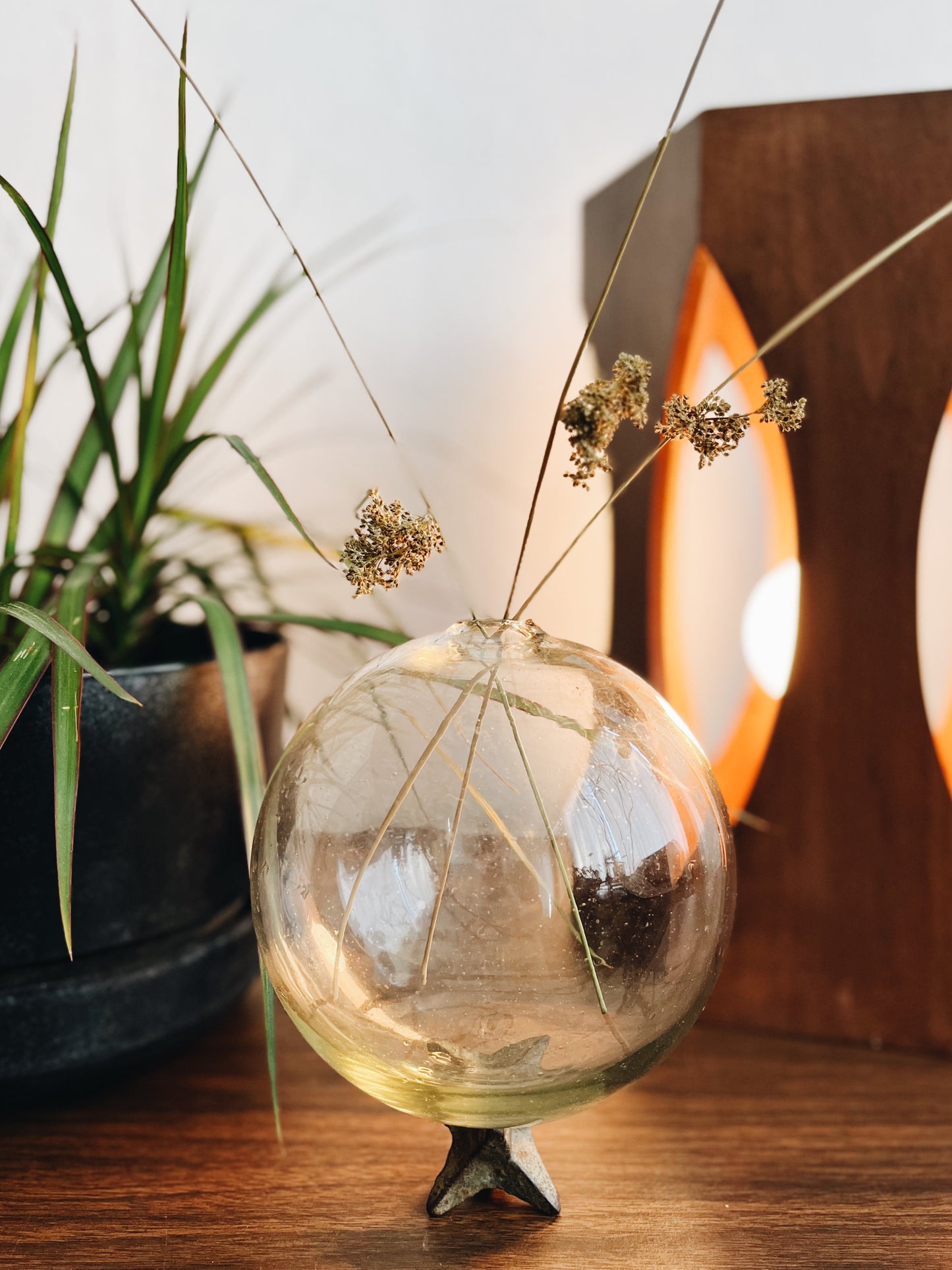 Blown Glass Bubble Vase