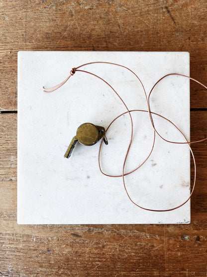 Vintage Brass Gym Whistle