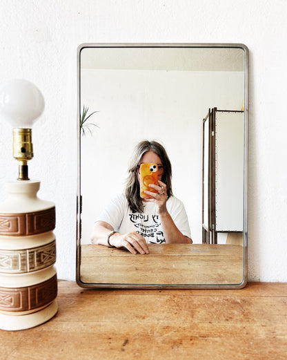 Industrial Mid Century Mirror